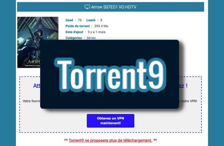 Torrent9: available under a new address in 2019 – 2020